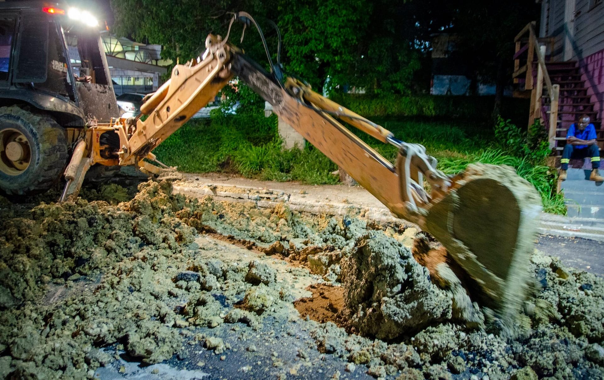 PHOTOS: Overnight Road Works on Corn Alley Advance St John’s Infrastructure Upgrades