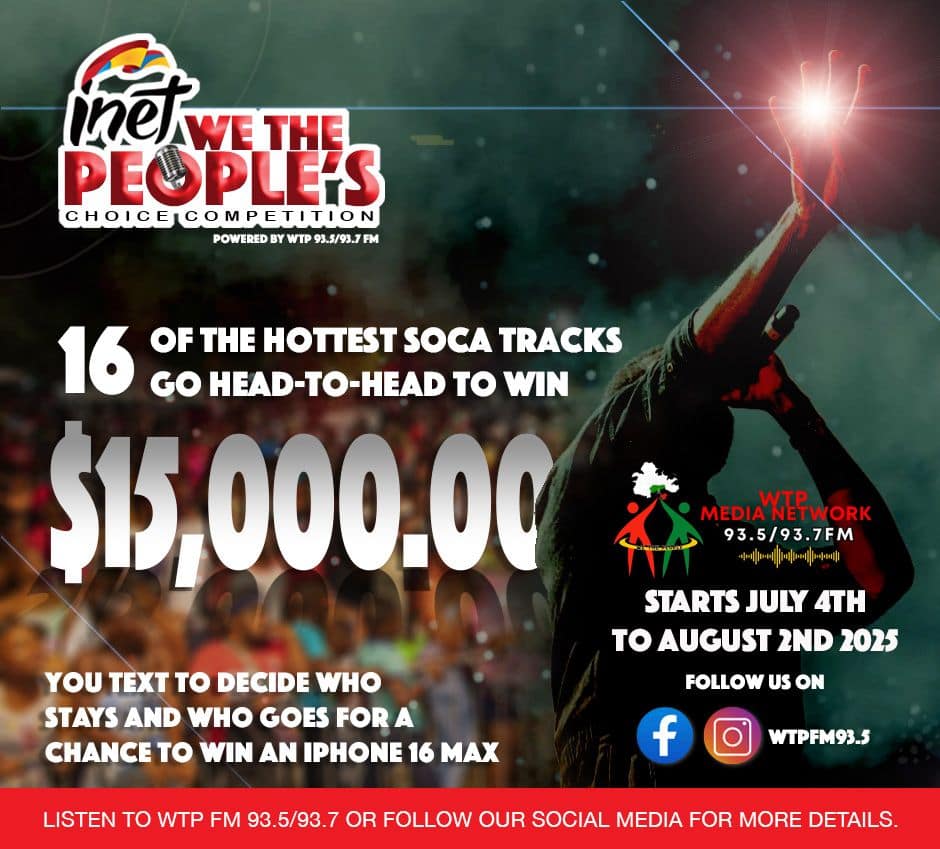 WTP FM 93.5/93.7 Launches Antigua and Barbuda’s First-Ever Text-to-Vote Soca Showdown: iNet We The People’s Choice Competition