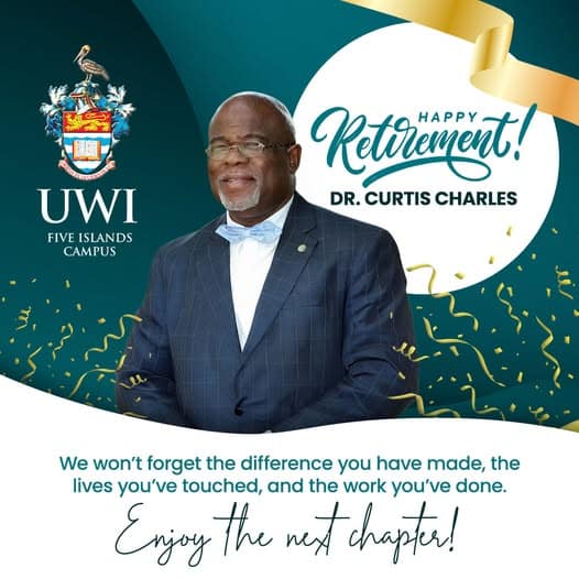 UWI Five Islands Bids Farewell to Dr. Curtis Charles as He Retires