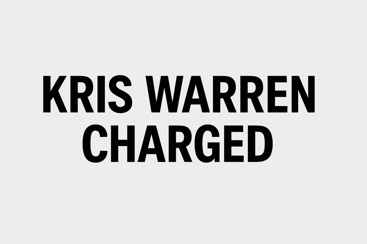Kris Warren of Parham Charged with Multiple Offences Following Police Confrontation