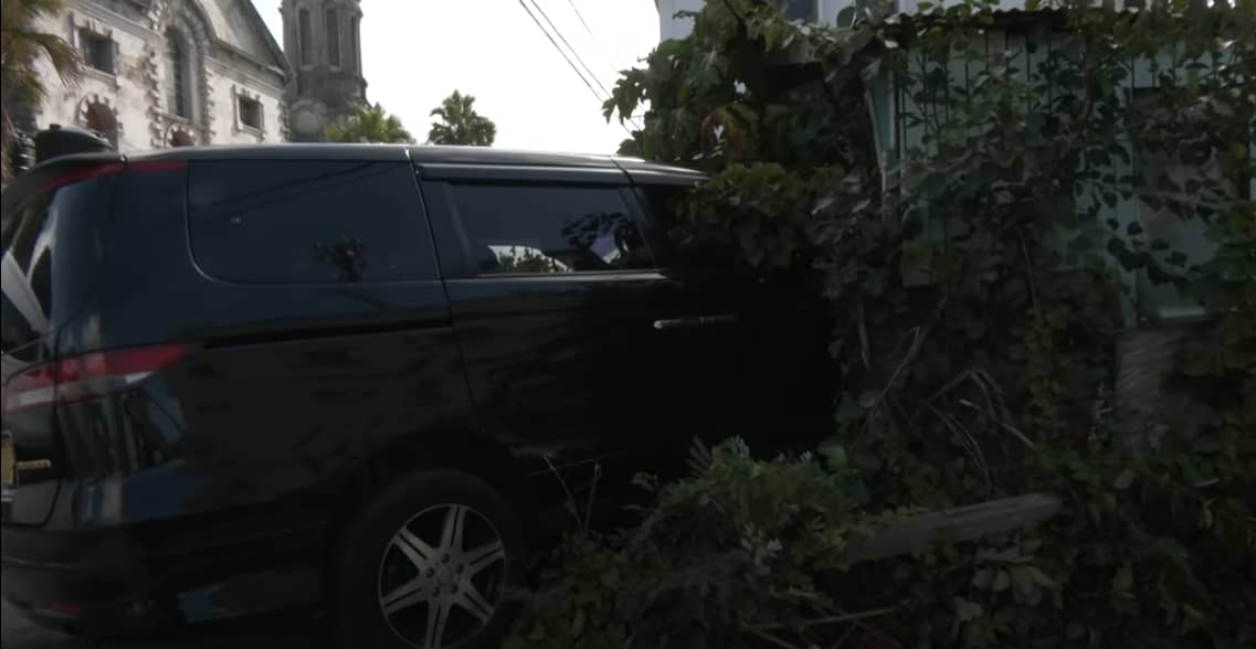 Taxi Slams into House on Upper Newgate Street After Collision