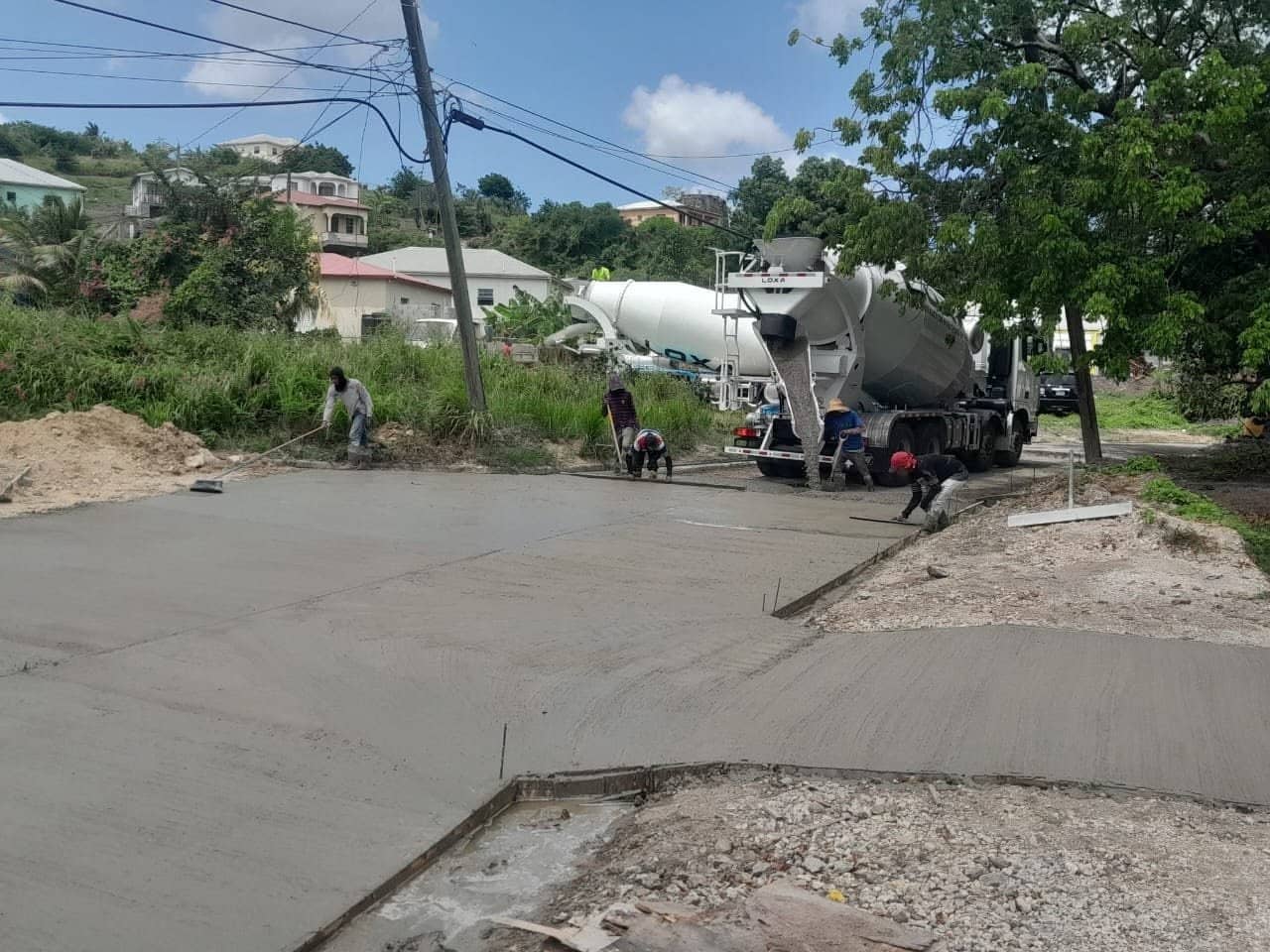PHOTO: Road Works Underway in Briggins and Jennings to Boost Safety