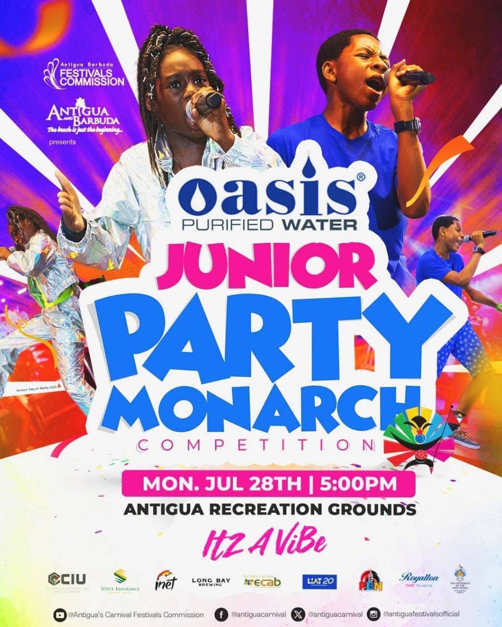 FREE ENTRY Tonight: Oasis Junior Party Monarch Competition!