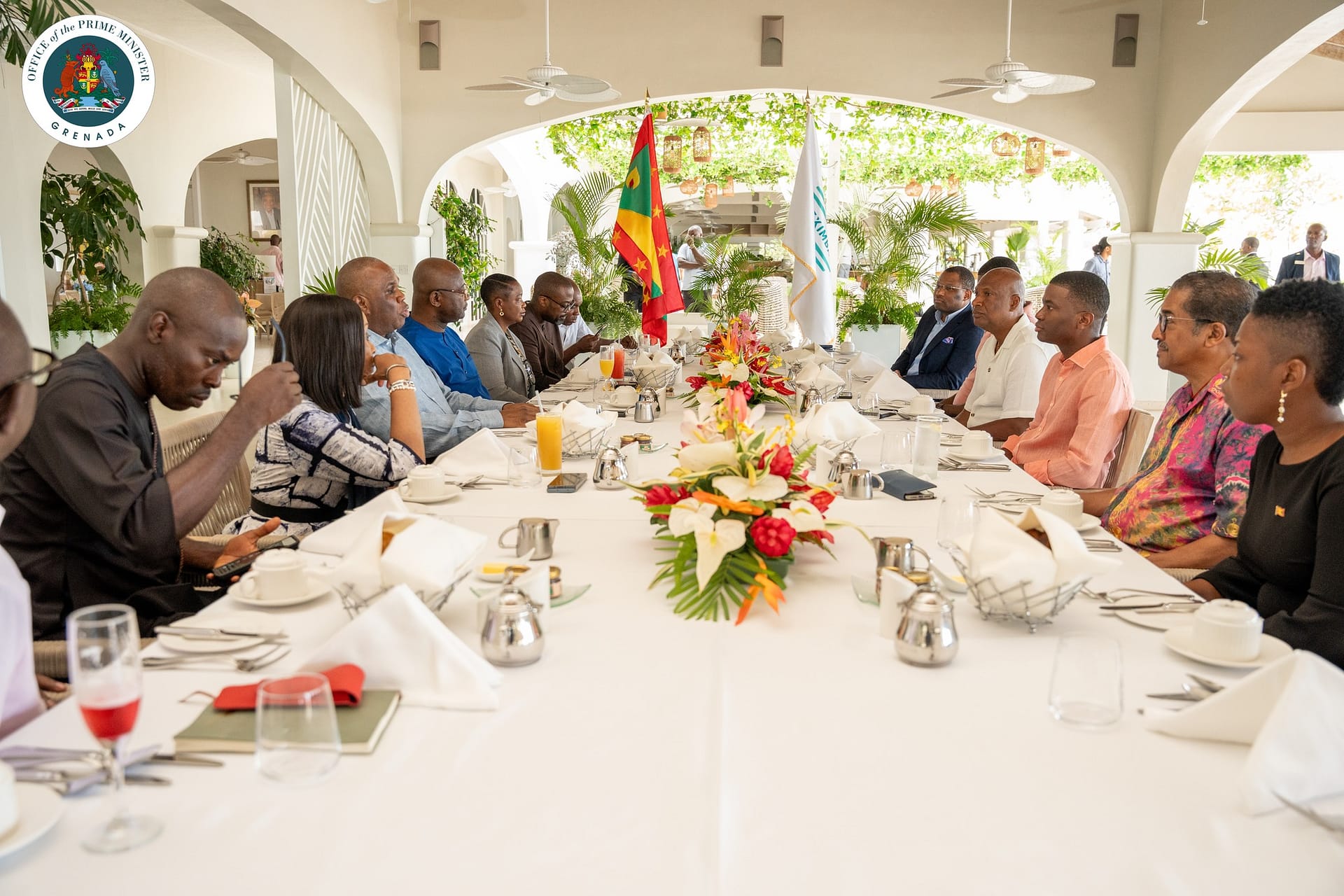 PM Browne Arrives in Grenada for AfriCaribbean Trade Forum