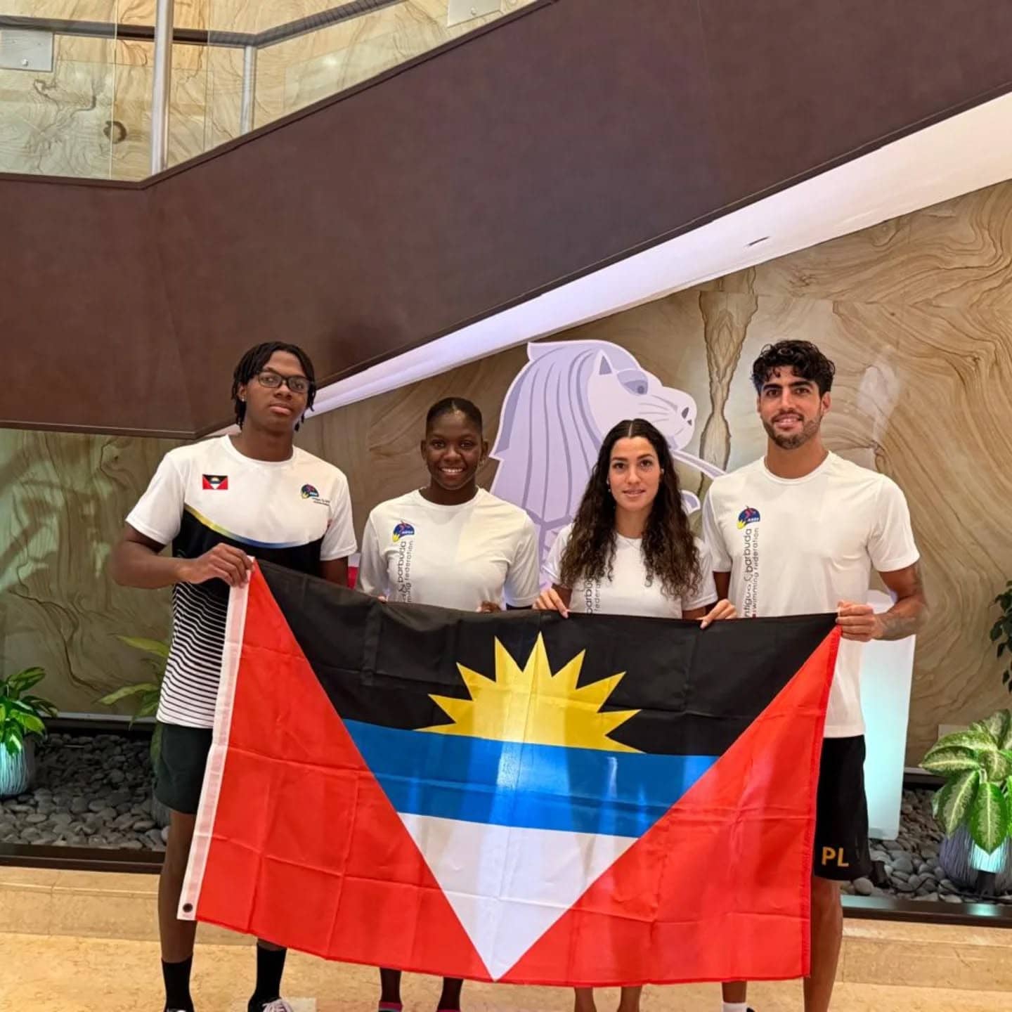 Team Antigua and Barbuda Arrives in Singapore for World Aquatics Championships