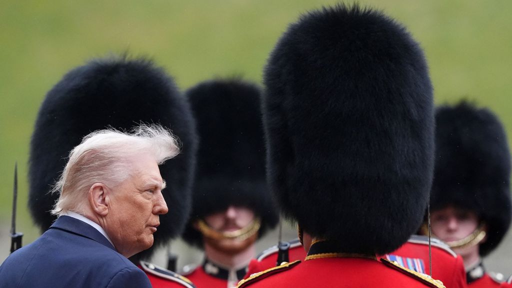 In pictures: Trump and Melania meet royals at Windsor