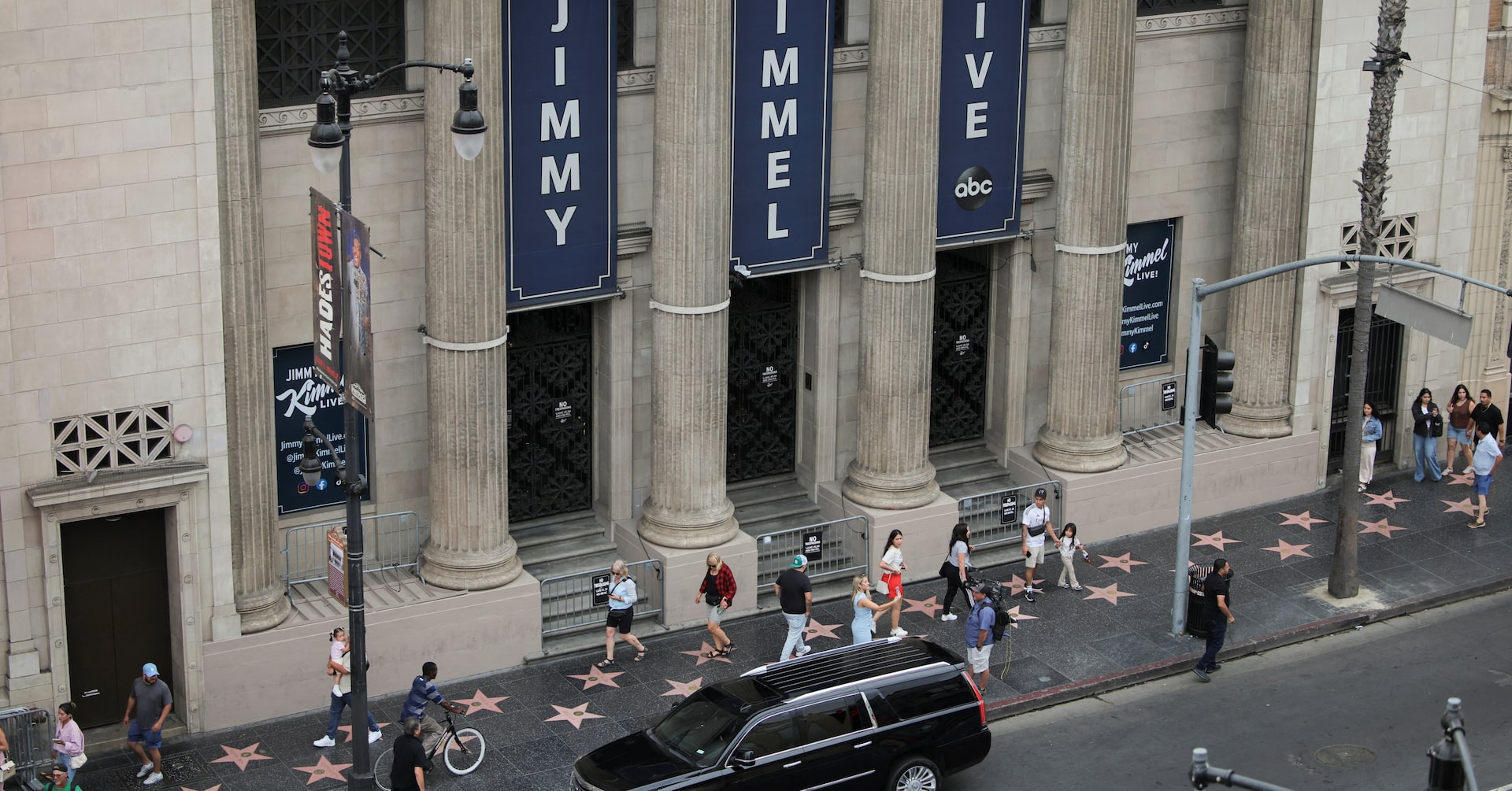 German journalists’ union criticises decision to take Jimmy Kimmel off air