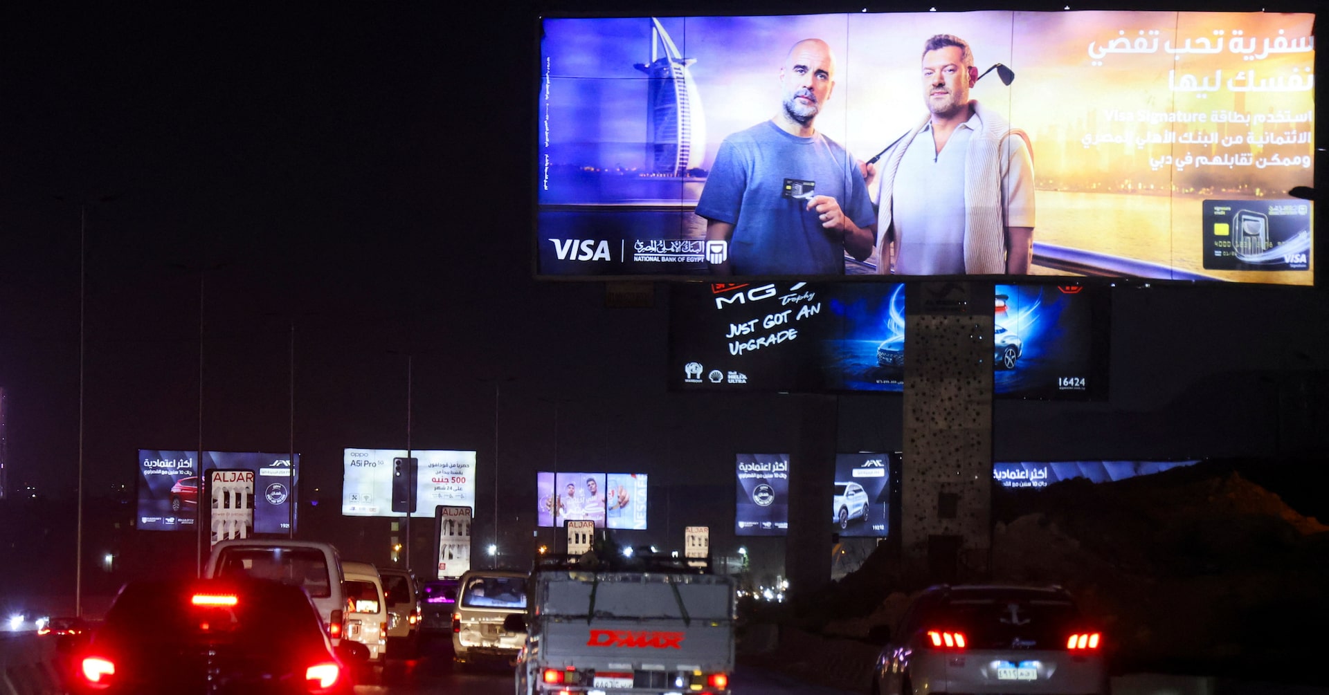 Egypt’s billboard boom strains eyes but raises profits
