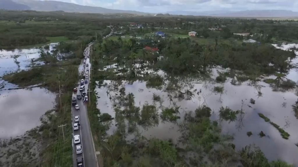 Hurricane Melissa drone footage shows destroyed homes and towns under water