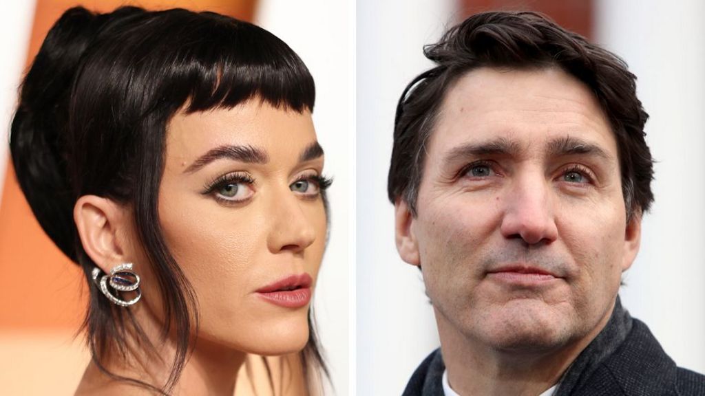 Katy Perry and Justin Trudeau pictured holding hands at Paris event