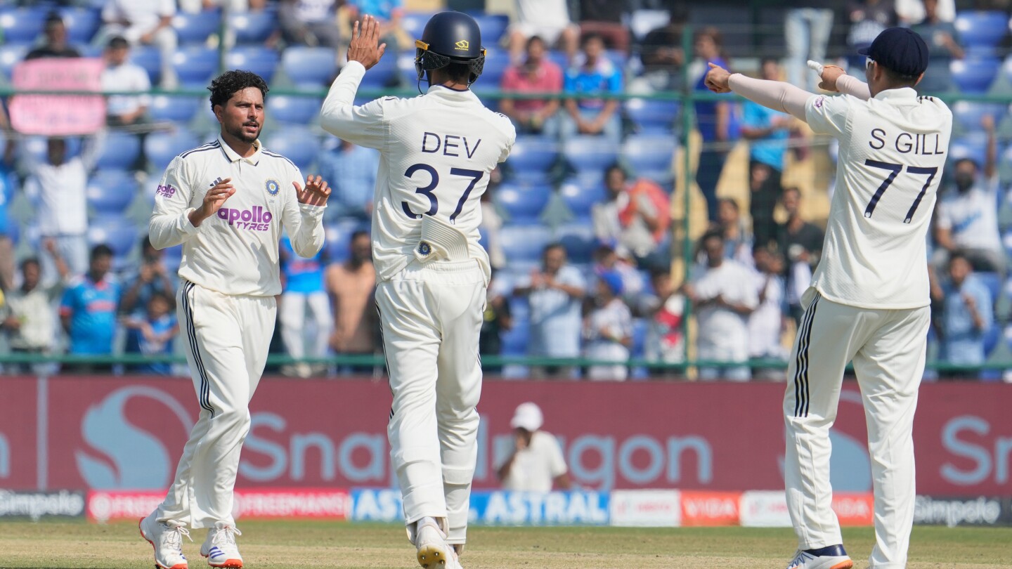 Kuldeep Yadav’s 4 wickets put West Indies on the brink of follow-on in 2nd test