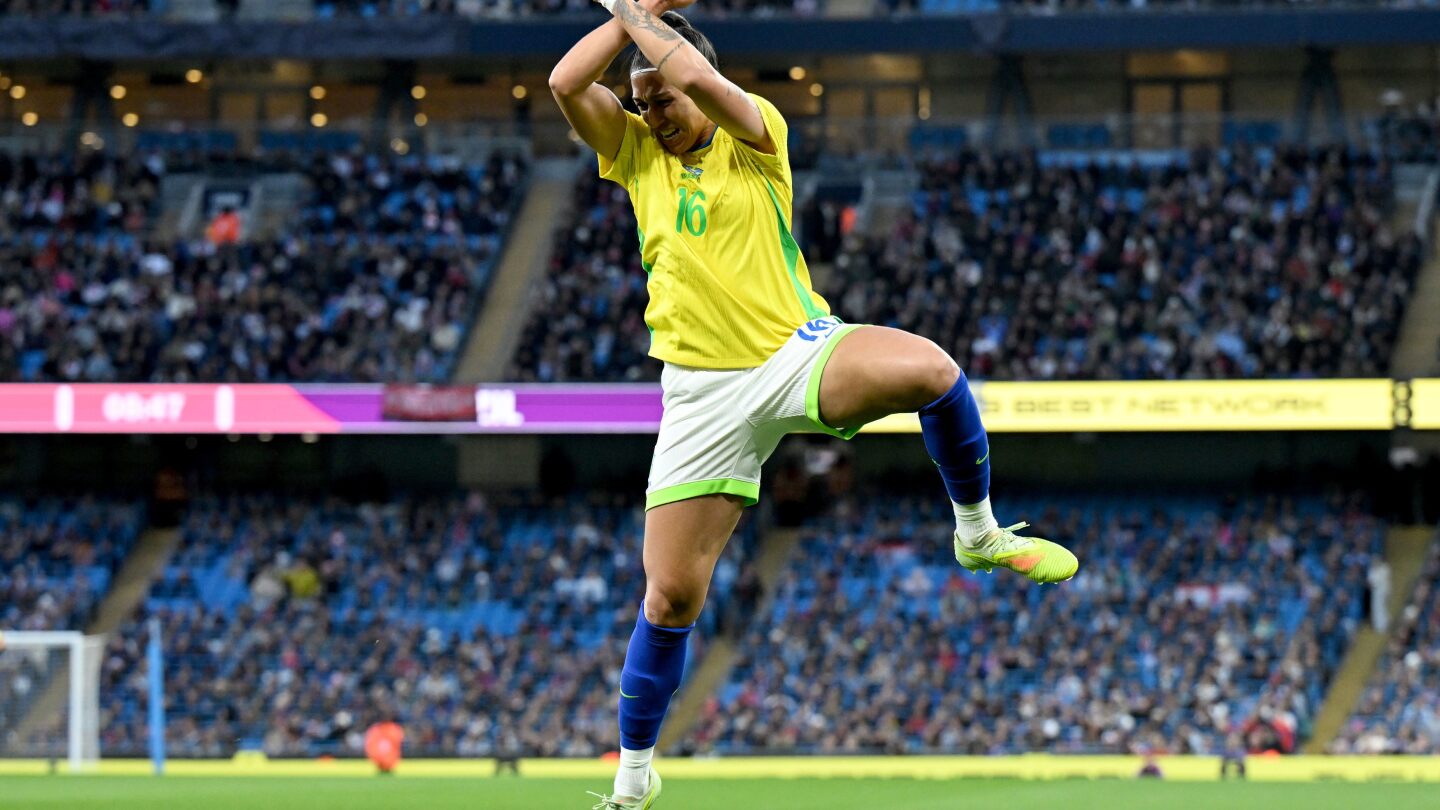 Brazil beats women’s European champions England 2-1 in a friendly
