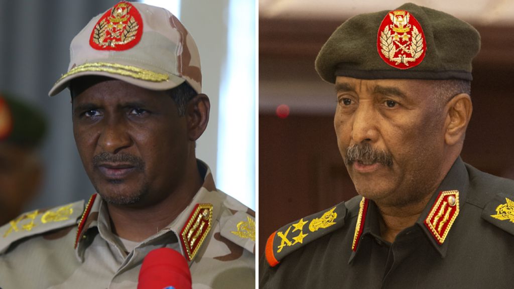 Sudan crisis: Burhan and Hemedti – the two generals at the heart of the conflict