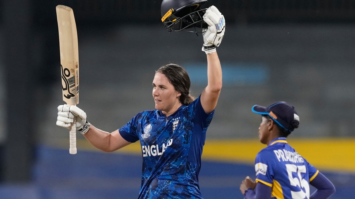 Sciver-Brunt hits 117 as England reaches 253-9 vs. Sri Lanka at Women’s Cricket World Cup