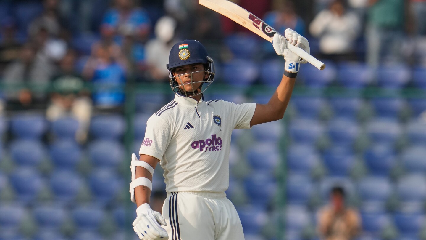 Jaiswal unbeaten on 173 as India reaches 318-2 against West Indies in second test