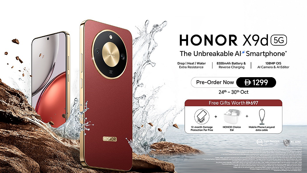 HONOR launches the unbreakable AI smartphone HONOR X9d 5G delivering toughness, power, and innovation in one sleek package