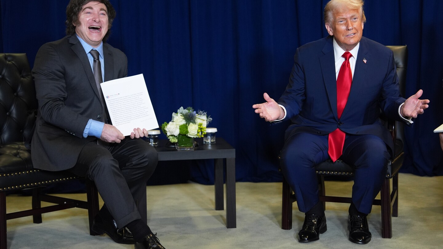 Trump to welcome Argentina’s President Milei as US extends $20 billion lifeline