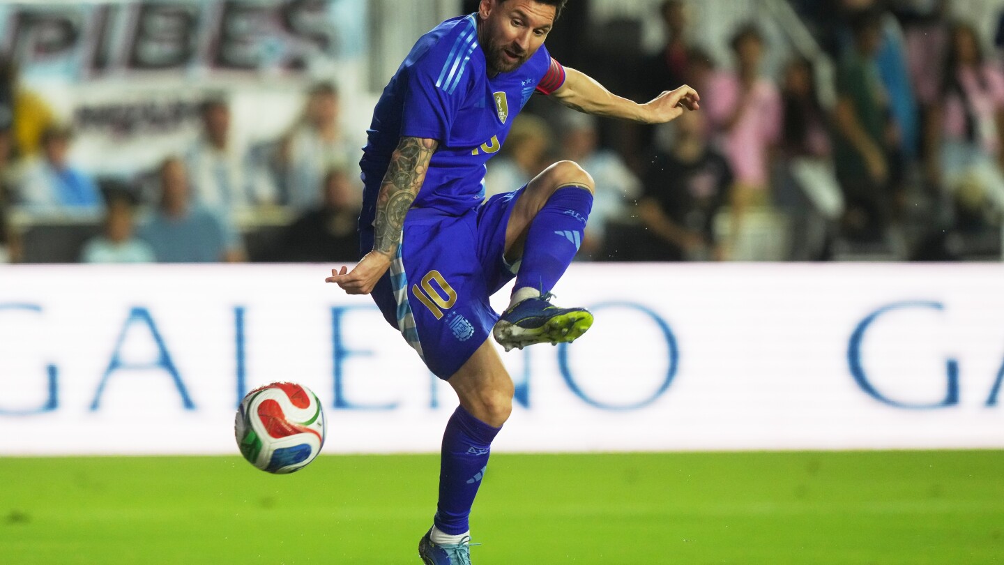 Messi gets two assists, Argentina beats Puerto Rico 6-0 in relocated soccer friendly