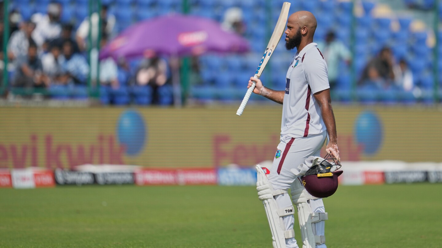 John Campbell’s maiden century helps West Indies fight on against tired India in 2nd cricket test