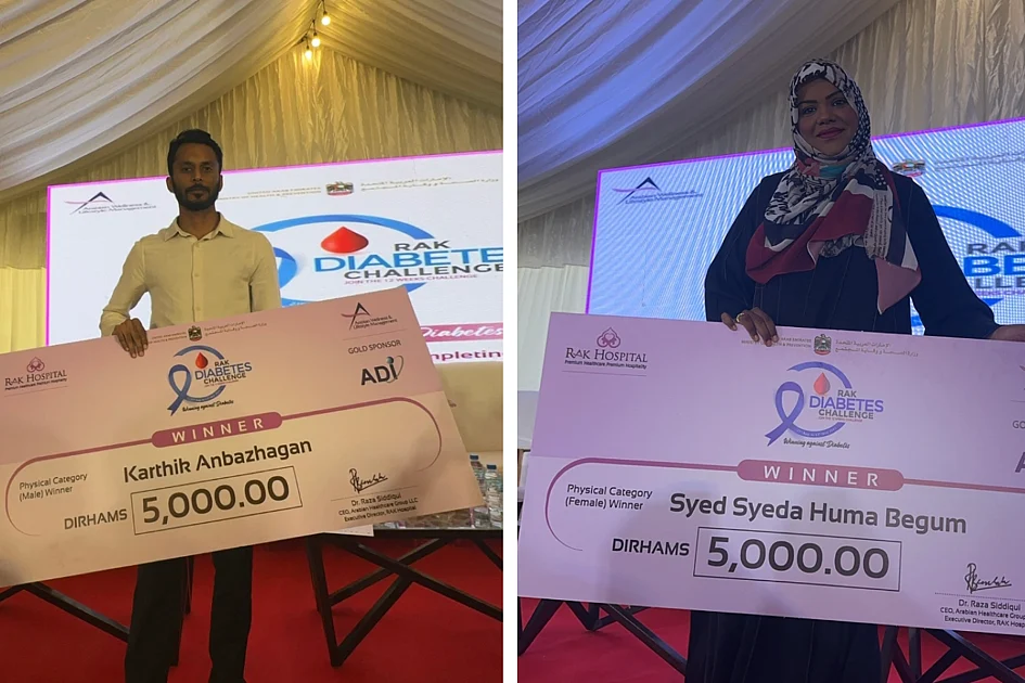 2 Indian expats from Dubai win Dh5,000 each in diabetes challenge