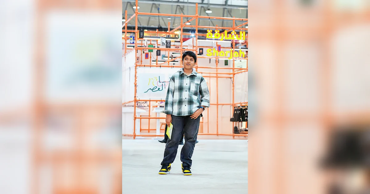 Young author Navaneeth Shreejith shines at Sharjah International Book Fair 2025