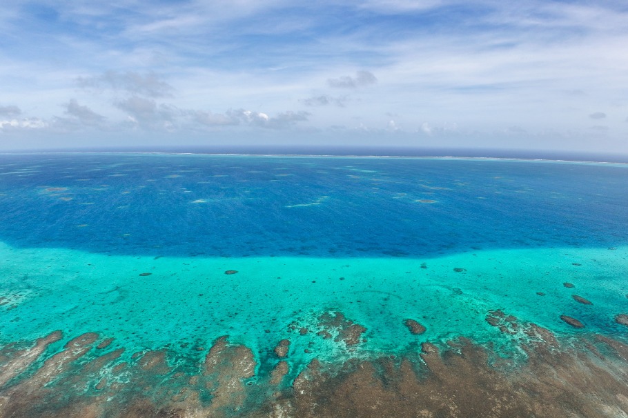 View of China’s Huangyan Island national nature reserve in South China Sea