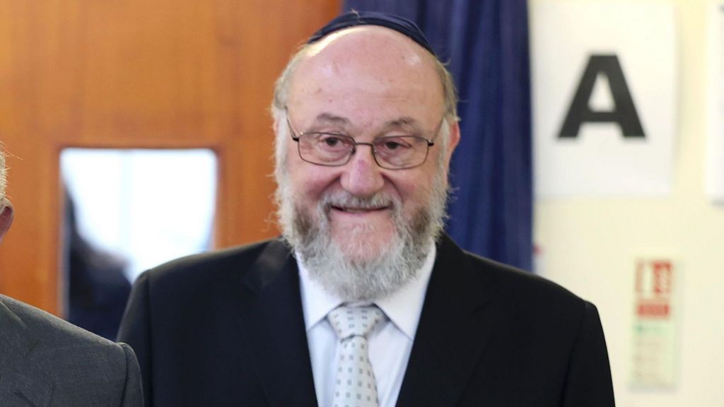 UK chief rabbi says cousin hid for 15 ‘terrifying’ minutes in Bondi attack