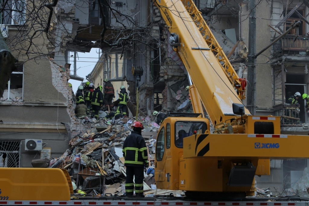 Russian strikes in Ukraine kill 12, target passenger train