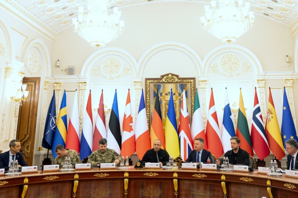 Ukraine’s allies in Kyiv for talks on plan to end war
