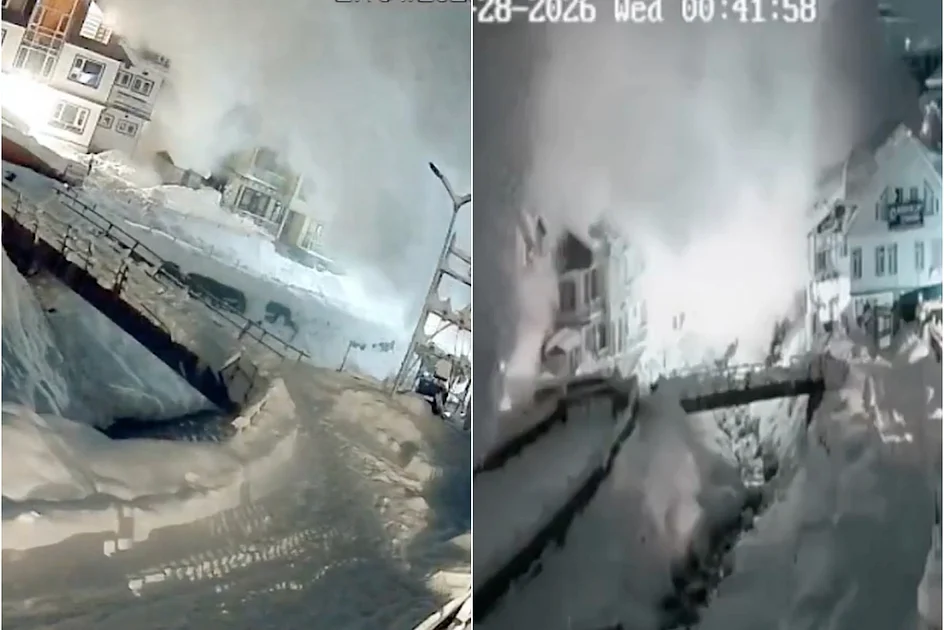 Watch: Massive avalanche engulfs Jammu and Kashmir’s Sonamarg tourist resort