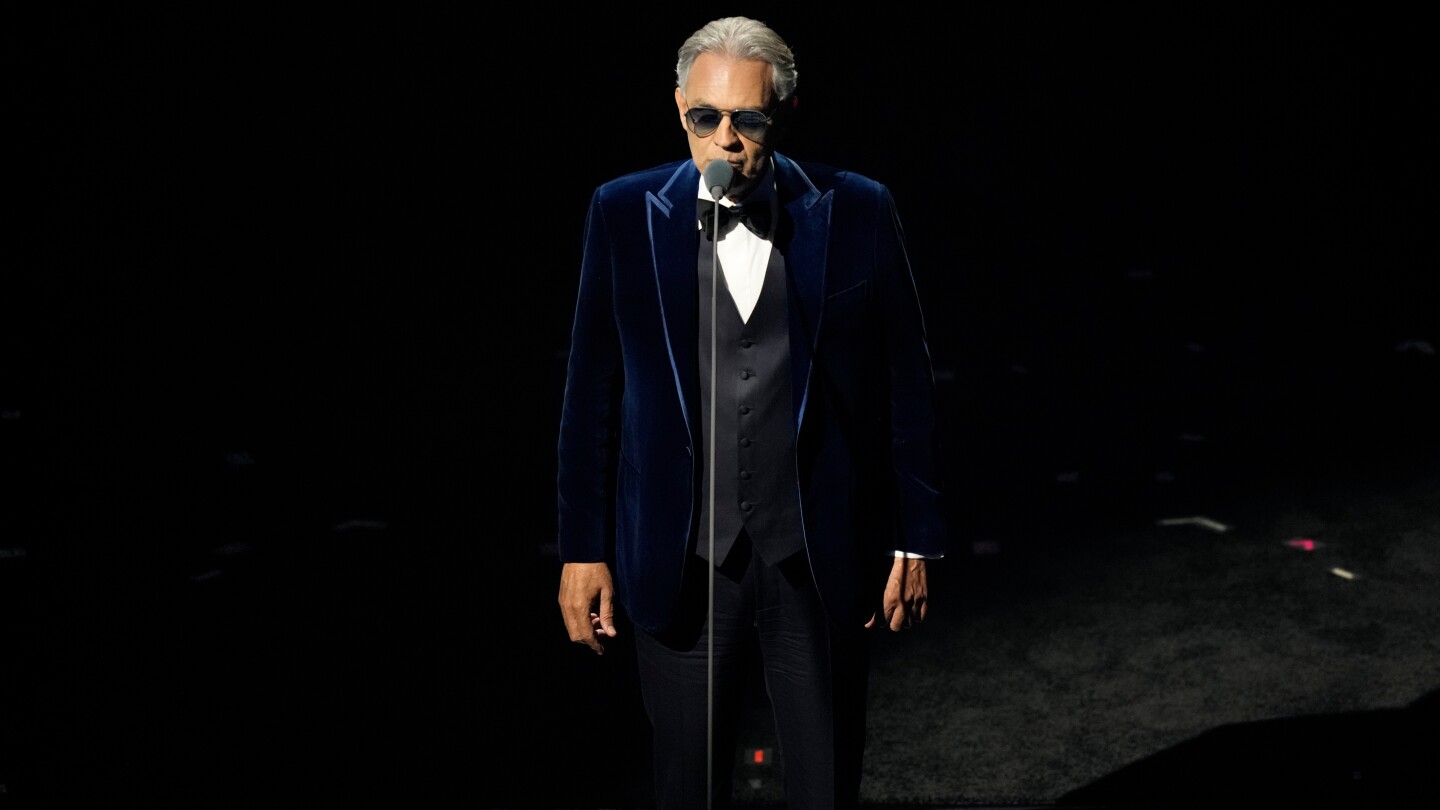 Andrea Bocelli will headline the Milan Cortina Winter Olympic opening ceremony