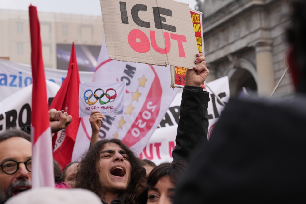 Demonstrators in Milan protest ICE unit at Winter Olympics, criticizing ‘creeping fascism’