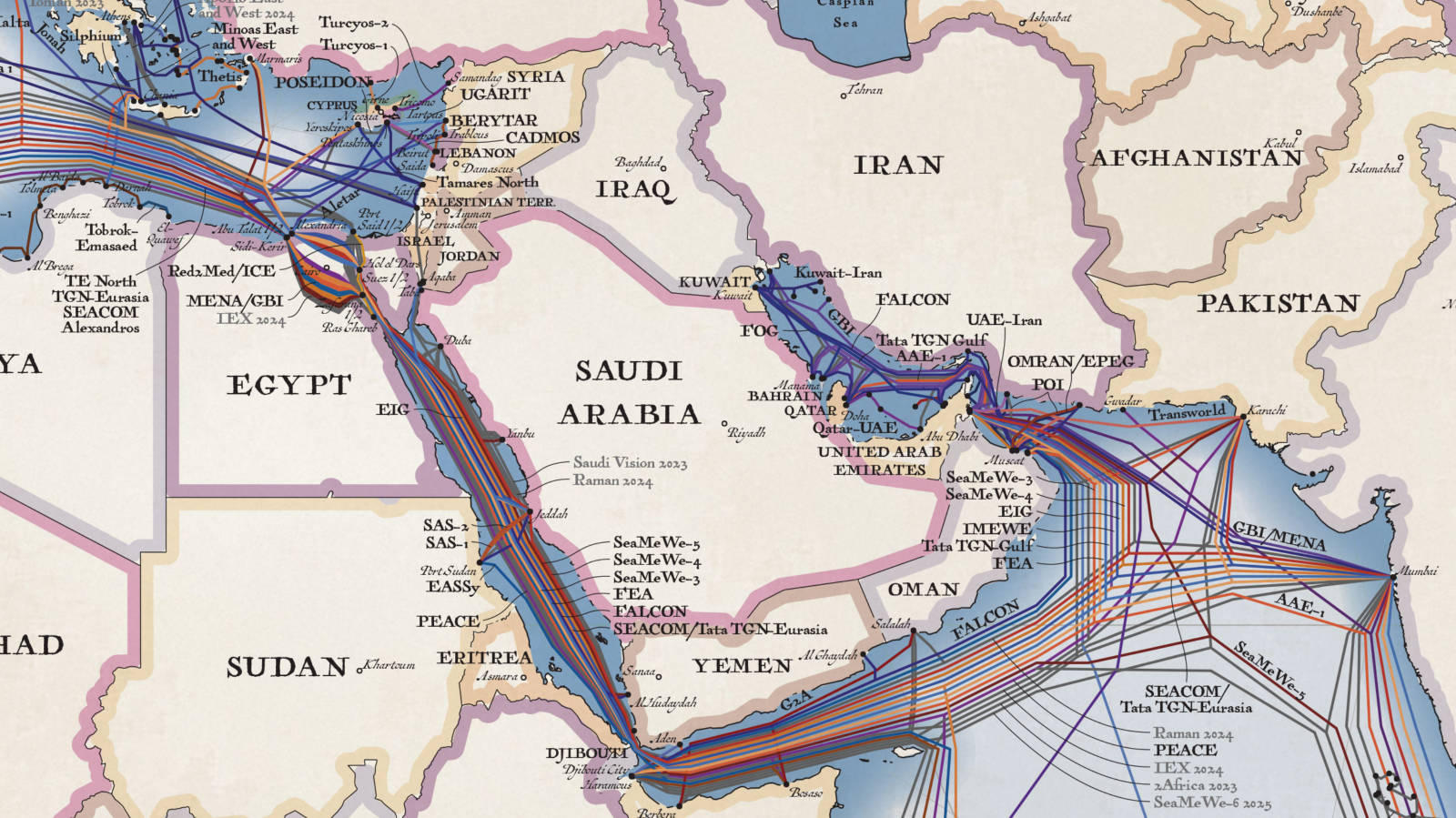 How Saudi Arabia is redrawing the map of the future with fibre-optic cables