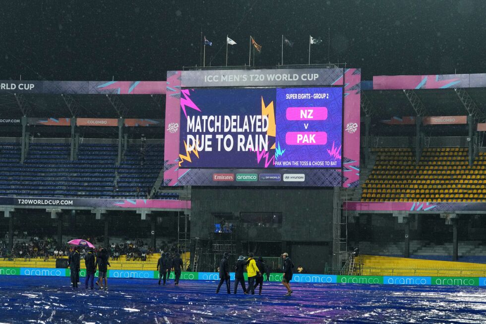 Pakistan chooses to bat first against New Zealand in rain-delayed Super 8 match at T20 World Cup