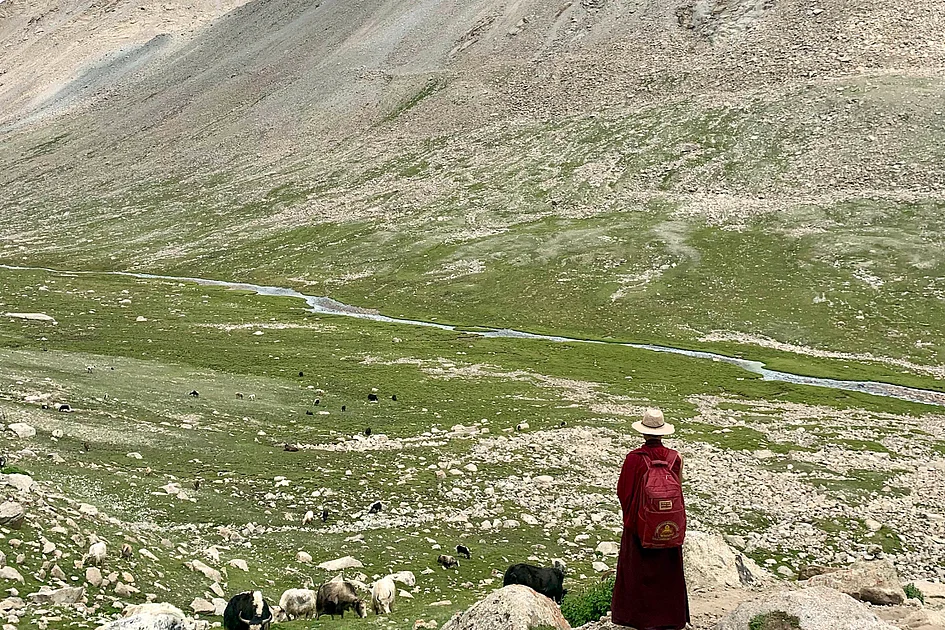 Short of breath, but finding peace, at 18,000 feet