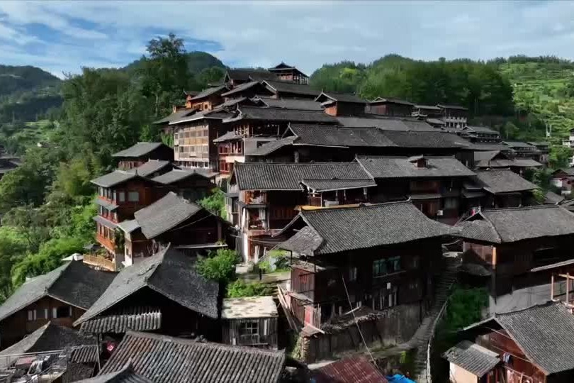 Aerial footage highlights scenic, cultural treasures of Guizhou