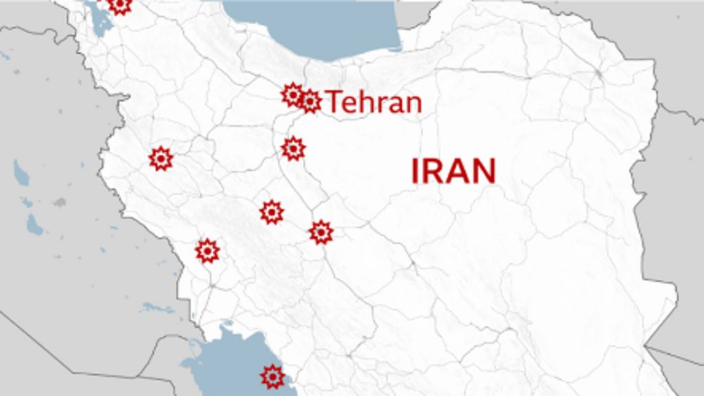 In maps: Strikes across Iran and the Middle East