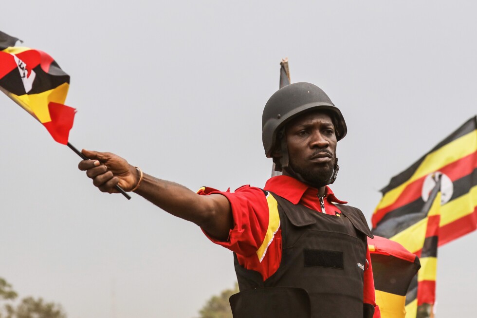 Opposition leader Bobi Wine says he left Uganda after going into hiding after disputed election