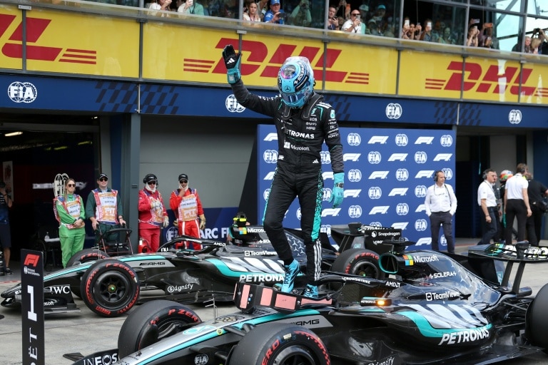 Russell leads Mercedes 1-2 for Australian GP as Verstappen crashes