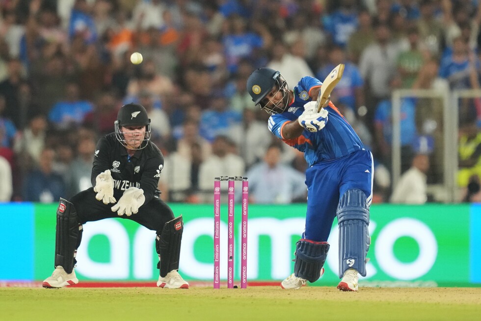 India scores imposing 255-5 in T20 World Cup final against New Zealand