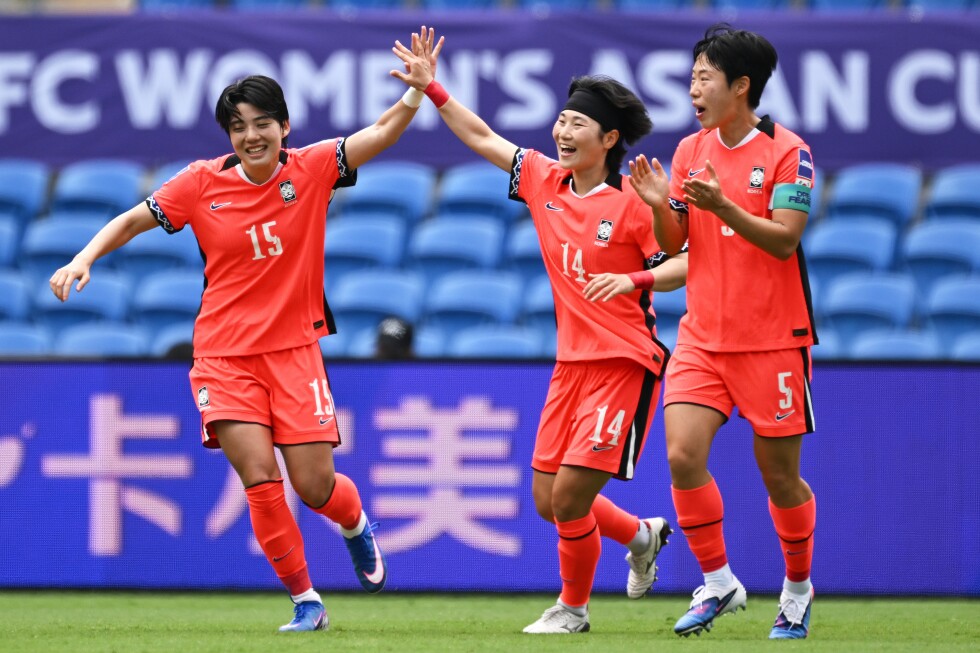 South Korea beats the Philippines 3-0 for a second straight Group A win at the Women’s Asian Cup