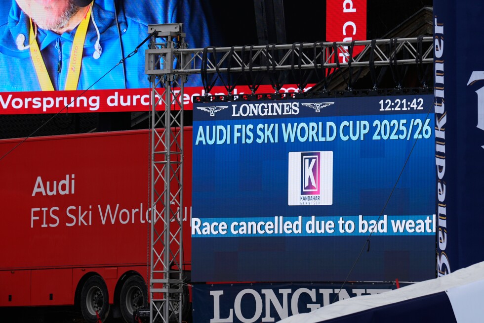 Fog forces cancelation of men’s World Cup super-G in Germany. Race will be rescheduled in France