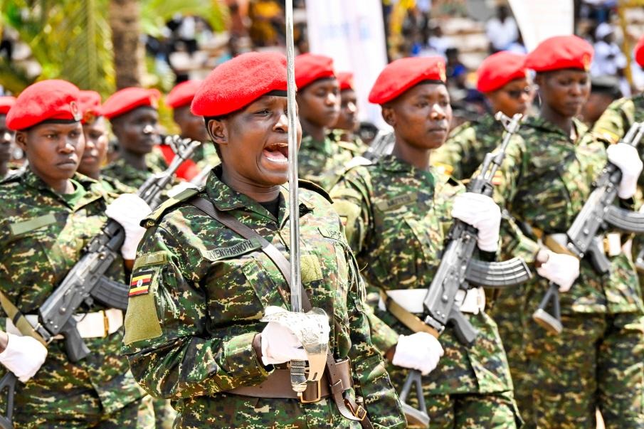 Uganda marks International Women’s Day with all-women military parade