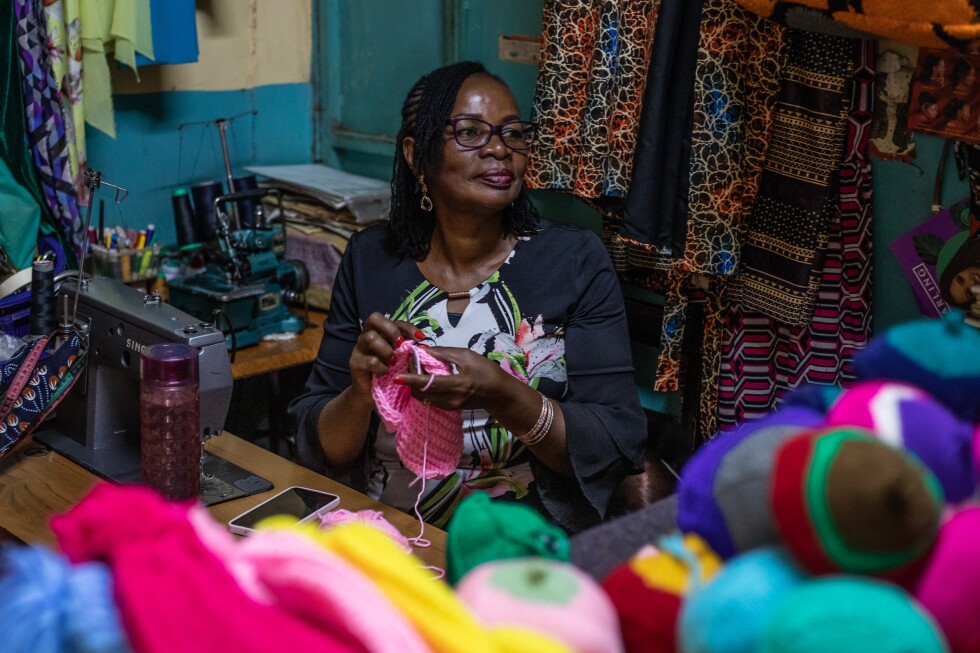 A breast cancer survivor knits prostheses in Kenya as silicone ones are costly