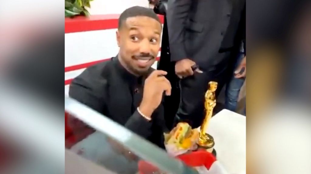 And the burger goes to… Michael B Jordan marks Oscars win at In-N-Out