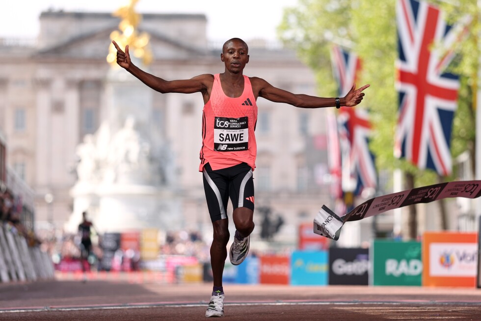 Sabastian Sawe of Kenya becomes first person to run a sub-2-hour marathon to win in London