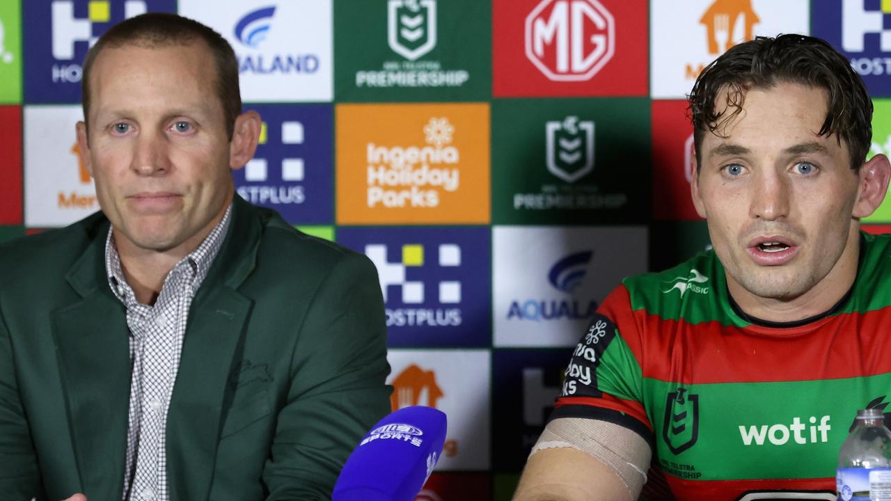 ‘He’s a sh-t coach’: Cam Murray’s hilarious jab at Ben Hornby as Souths players back the Dragons legend to be their next coach