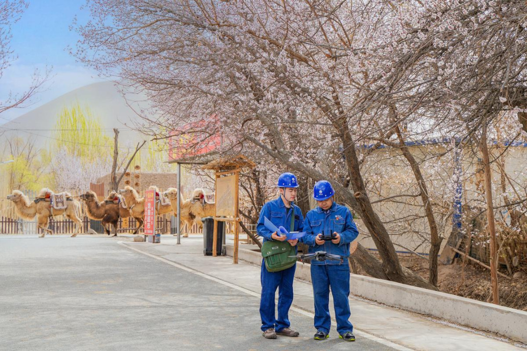 Invisible power protects Dunhuang’s iconic desert oasis