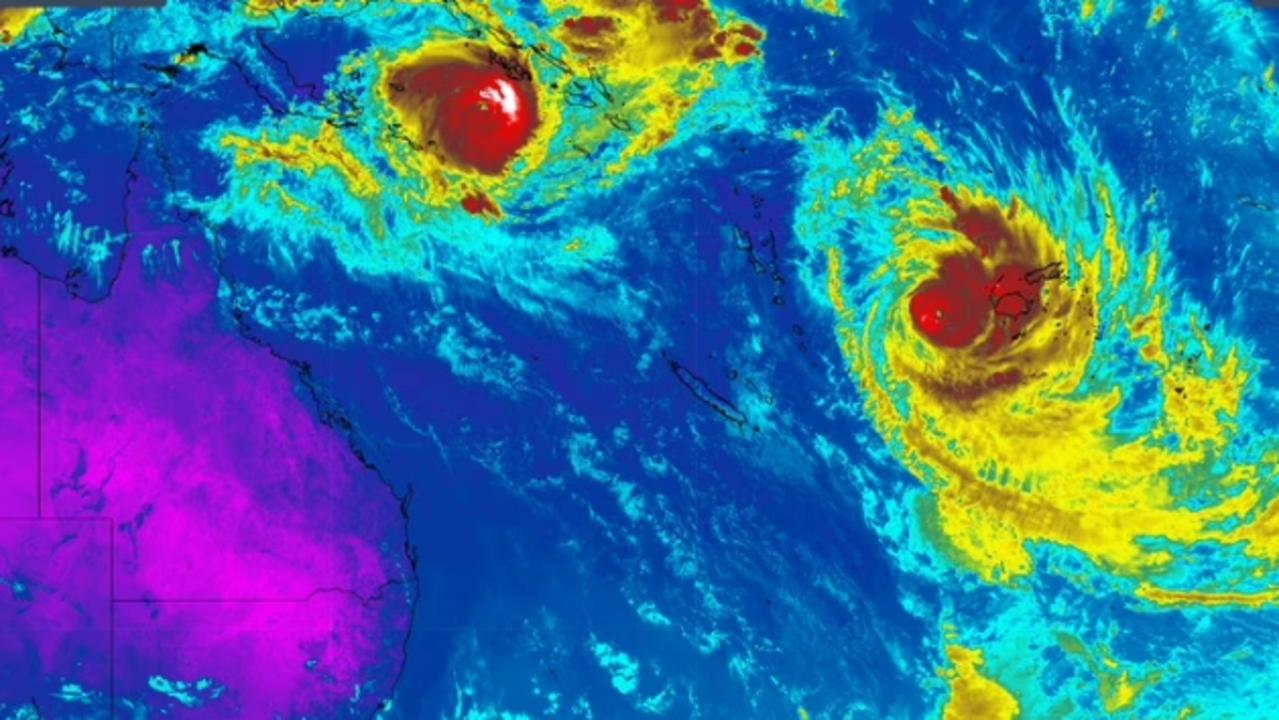 Australia issues new travel warning for Fiji as separate cyclones loom over Pacific neighbour and north Qld