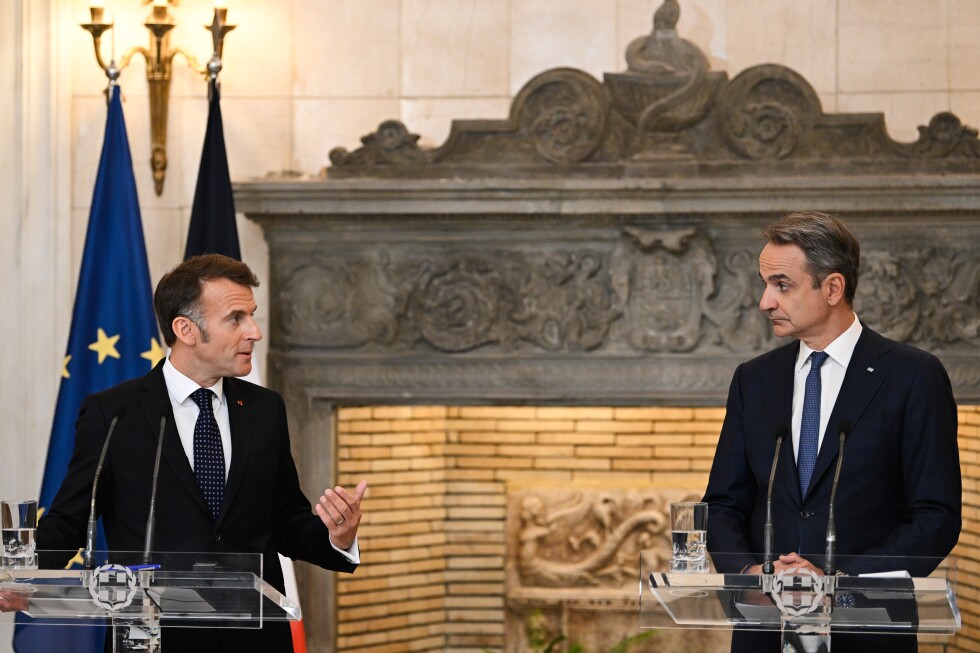 Leaders of France and Greece say the EU’s defense splurge is no alternative to the NATO alliance